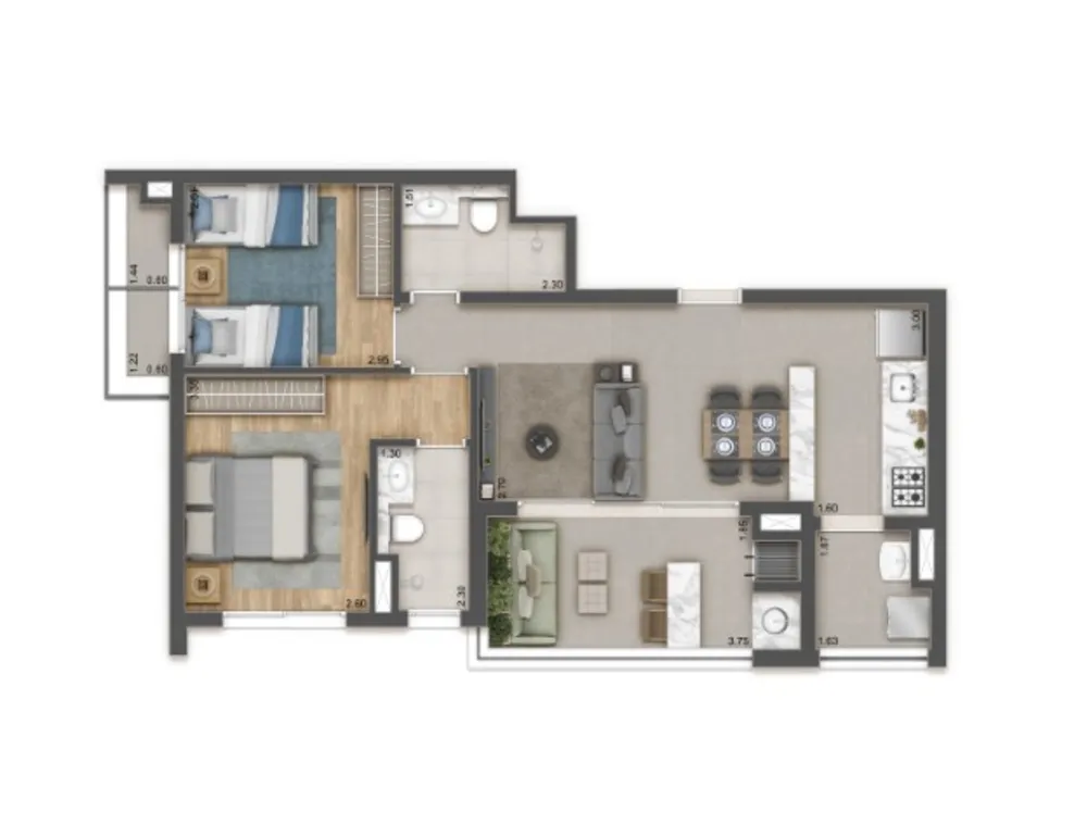 Apartamento, 1 quarto, 38 m² - Foto 23