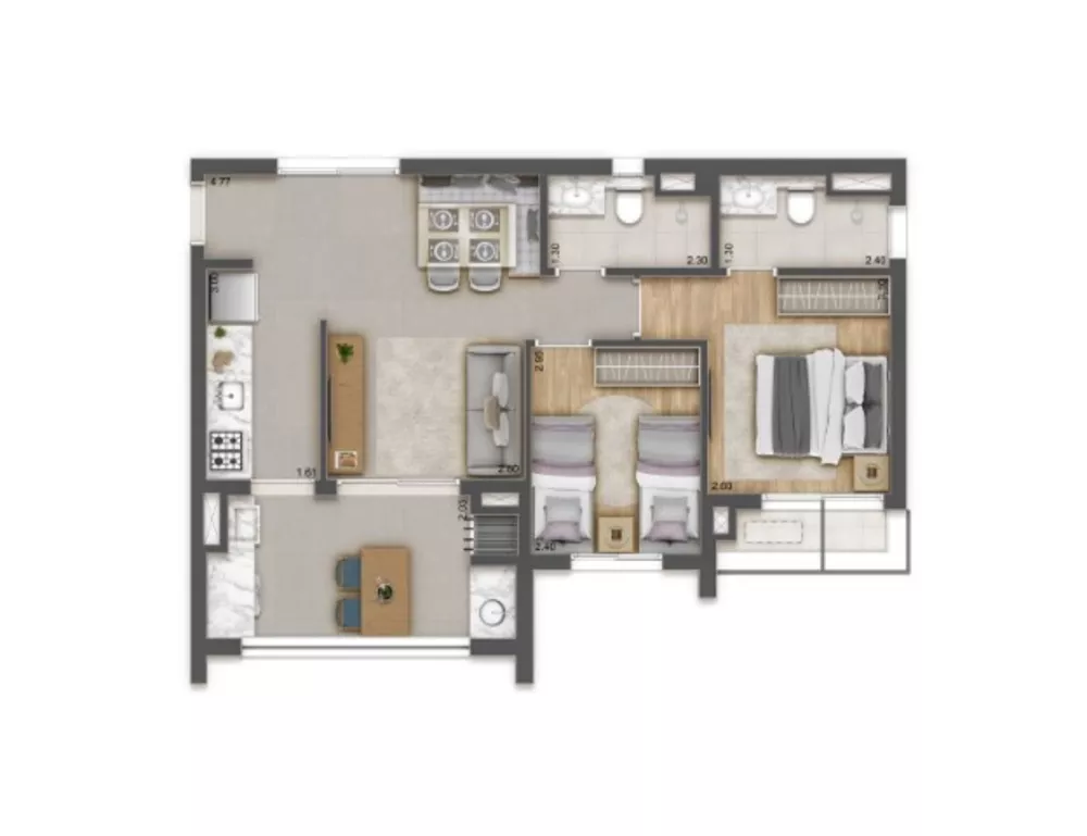Apartamento, 1 quarto, 38 m² - Foto 13