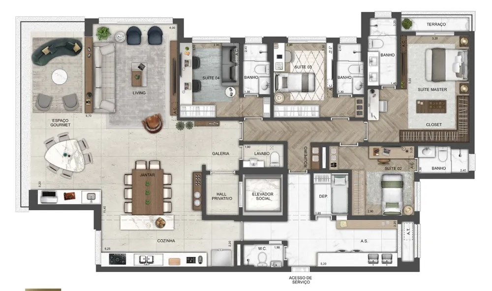 Apartamento, 4 quartos, 325 m² - Foto 12