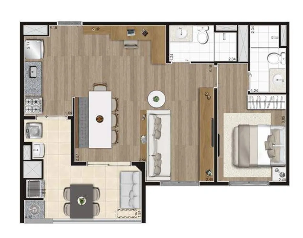 Apartamento, 3 quartos, 67 m² - Foto 10