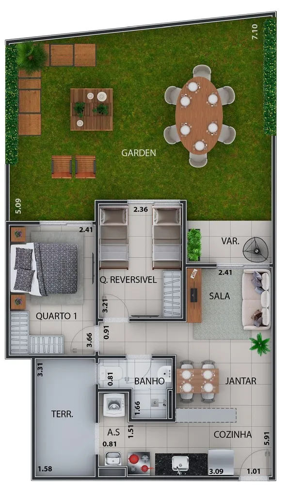 Apartamento, 2 quartos, 54 m² - Foto 23