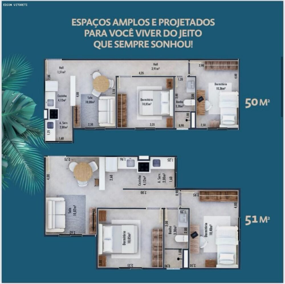 Apartamento, 2 quartos, 50 m² - Foto 5