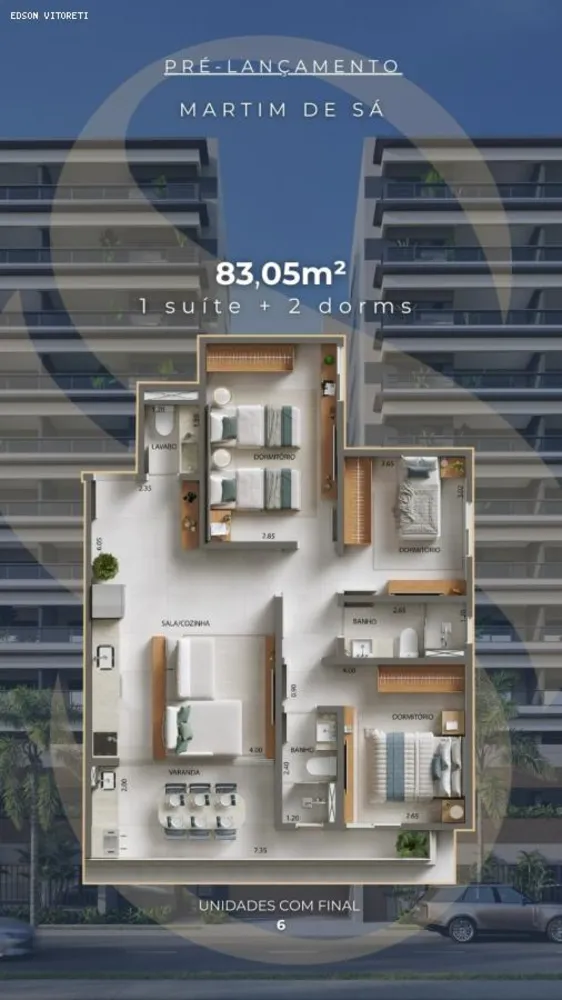 Apartamento, 1 quarto, 46 m² - Foto 1