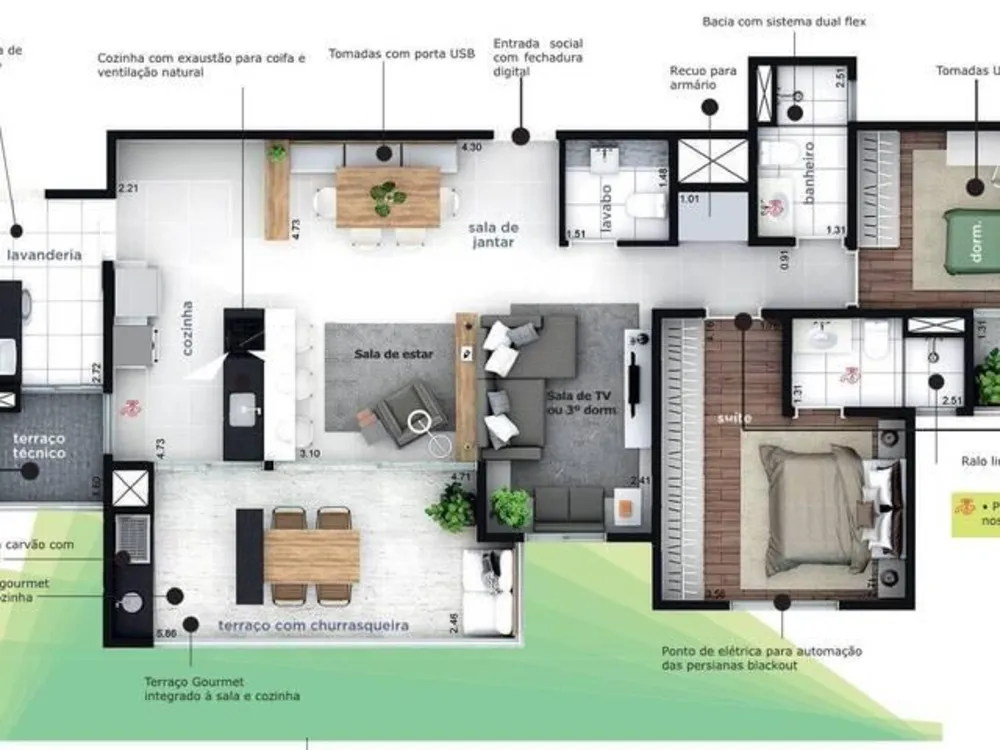 Apartamento, 3 quartos, 102 m² - Foto 12