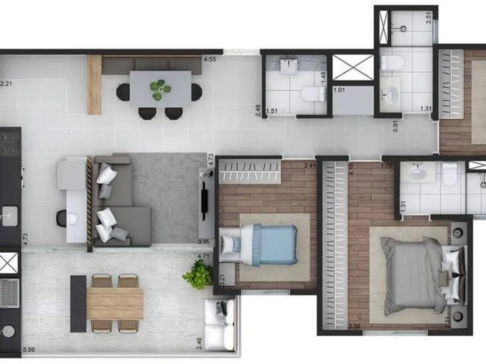 Apartamento, 3 quartos, 103 m² - Foto 17
