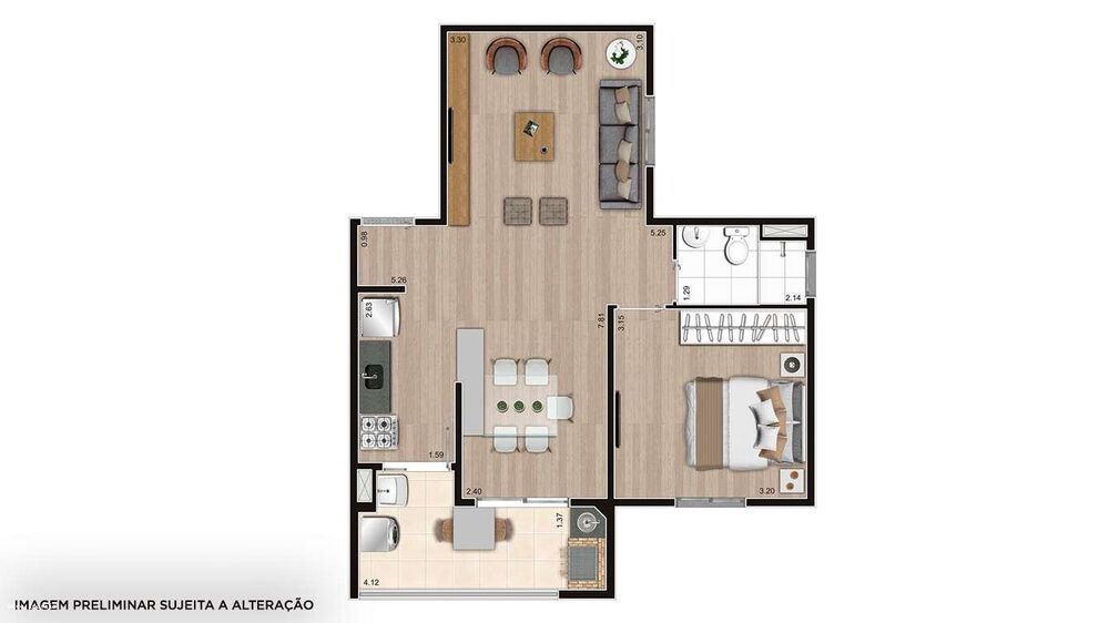 Apartamento à venda com 1 quarto, 50m² - Foto 8