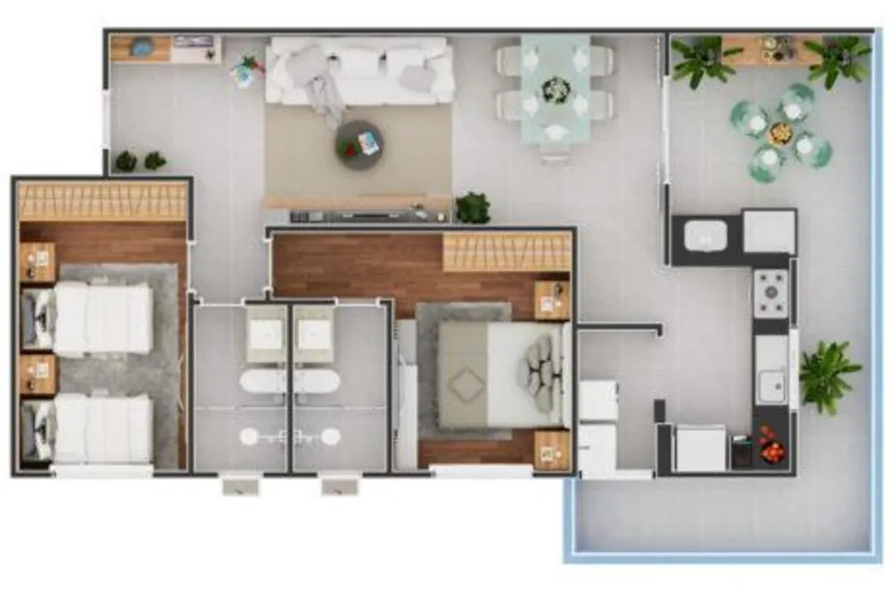 Apartamento, 2 quartos, 74 m² - Foto 5