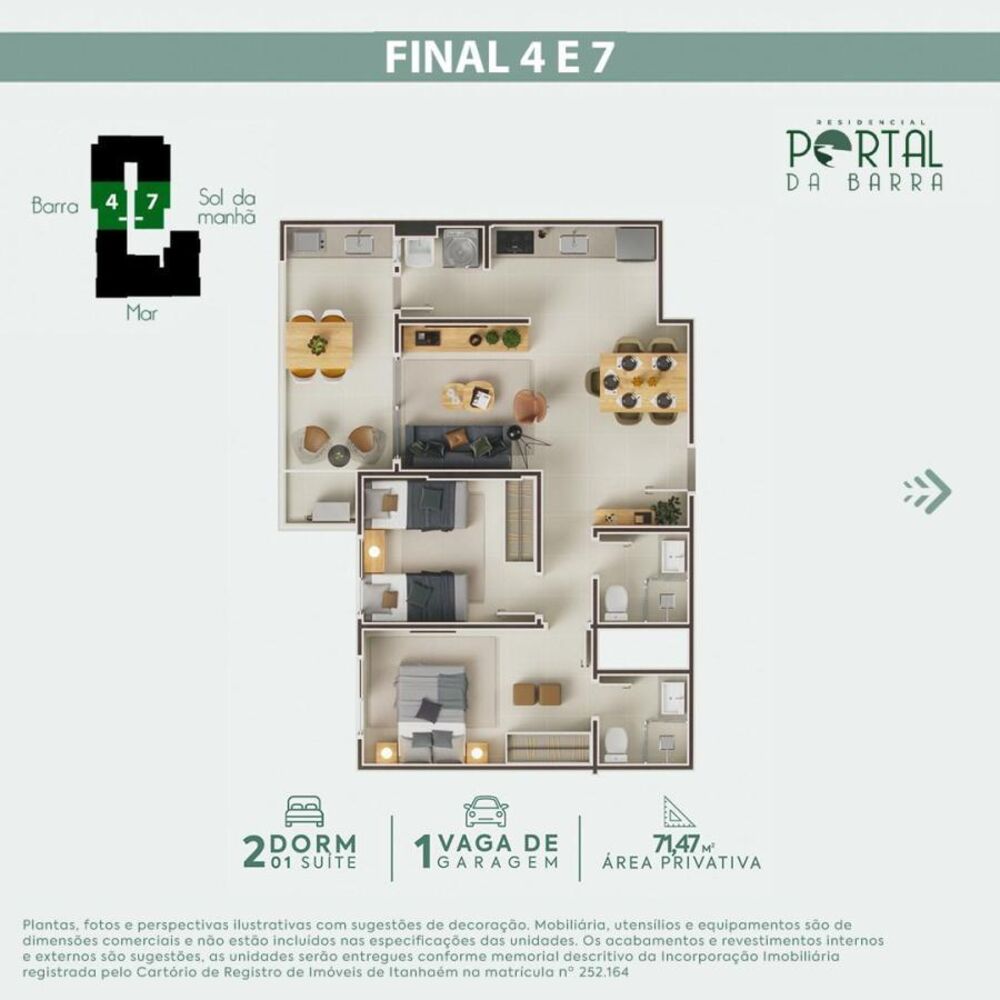 Apartamento, 2 quartos, 71 m² - Foto 12