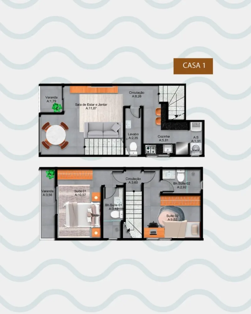 Apartamento, 2 quartos, 54 m² - Foto 1