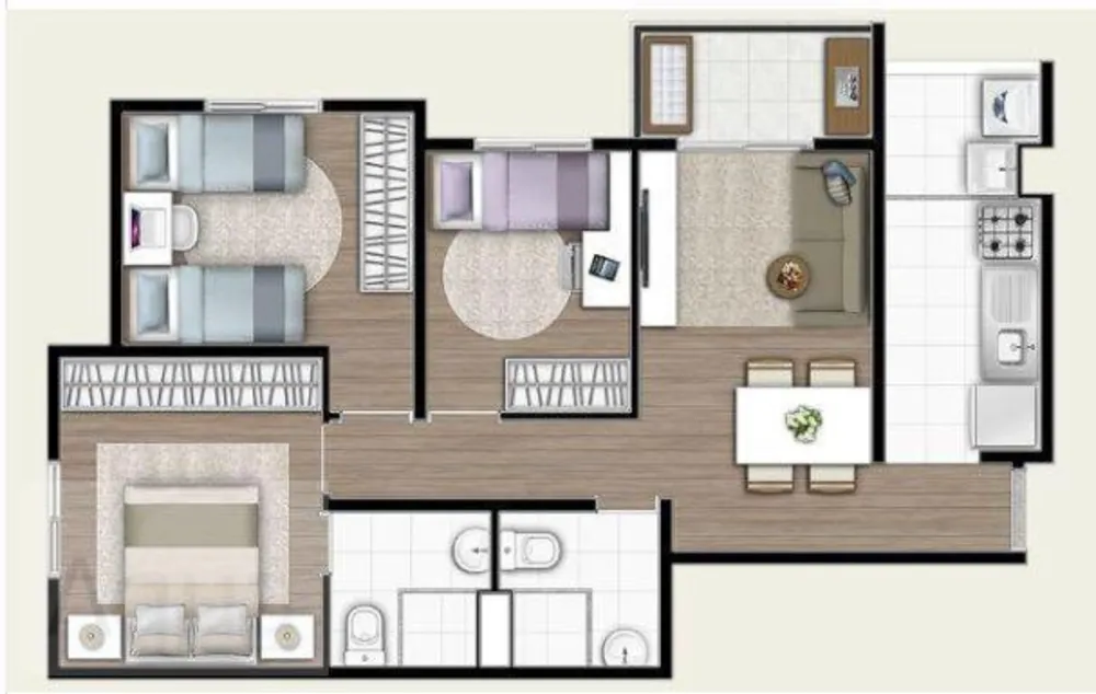 Apartamento, 3 quartos, 57 m² - Foto 20
