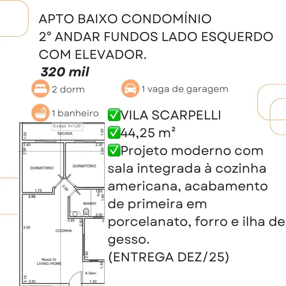 Apartamento, 2 quartos, 47 m² - Foto 4
