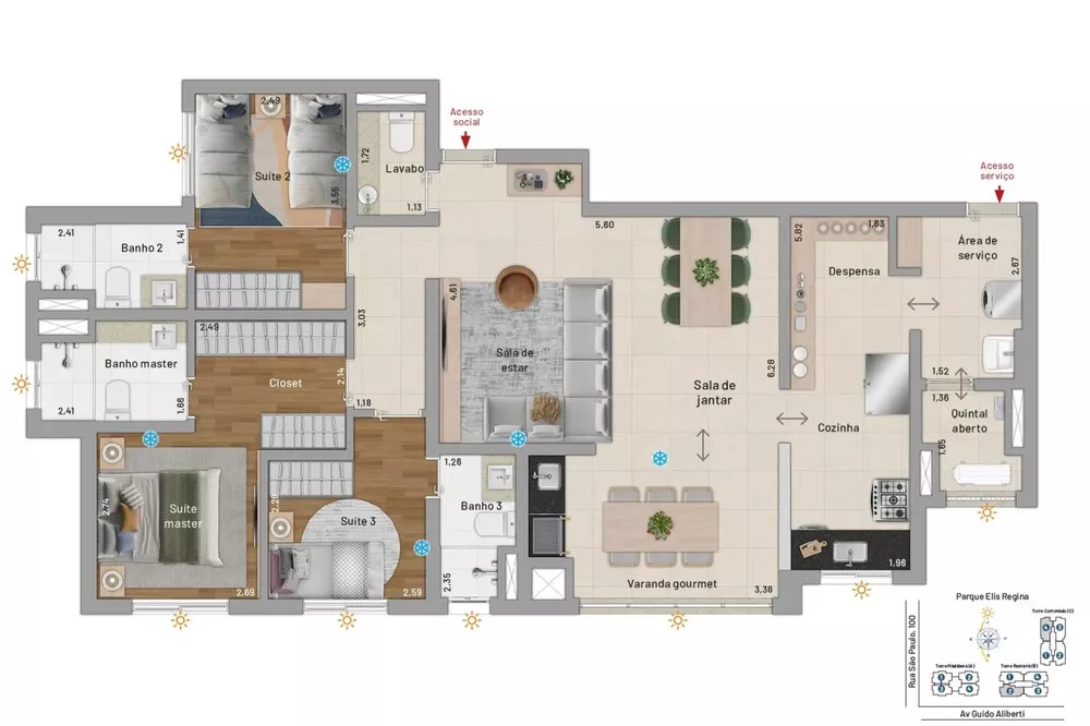 Apartamento, 2 quartos, 86 m² - Foto 7
