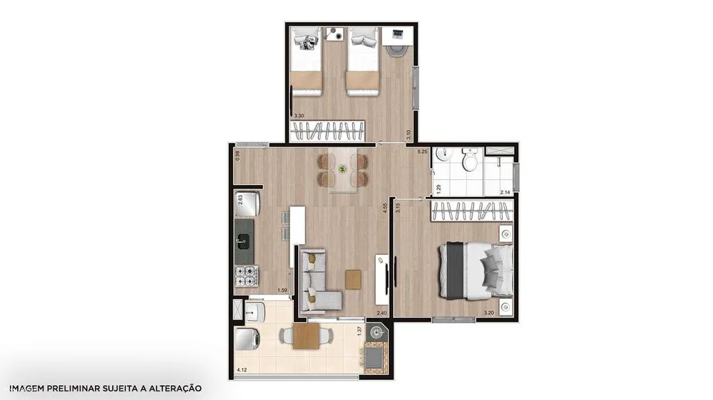 Apartamento, 2 quartos, 60 m² - Foto 11