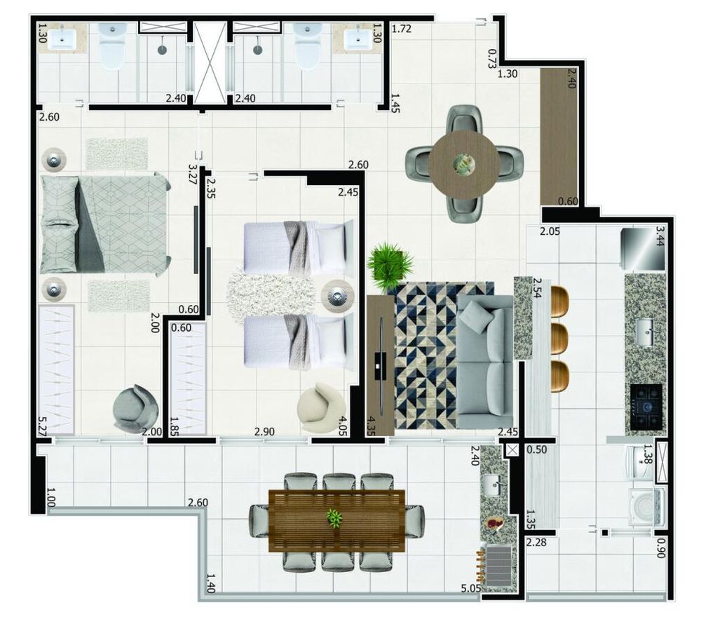 Apartamento, 2 quartos, 80 m² - Foto 10