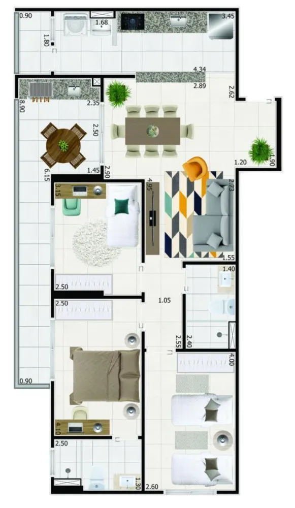 Apartamento, 2 quartos, 82 m² - Foto 4