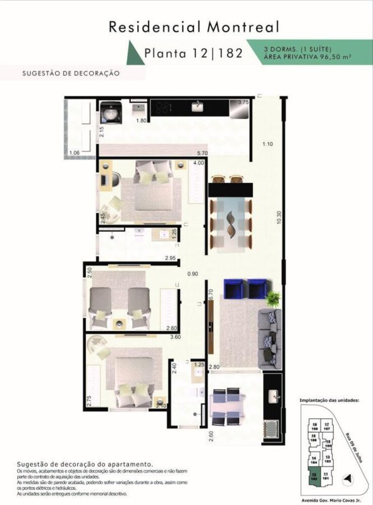 Apartamento, 3 quartos, 96 m² - Foto 3