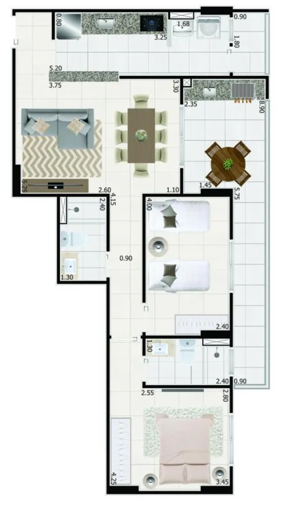 Apartamento, 3 quartos, 92 m² - Foto 6