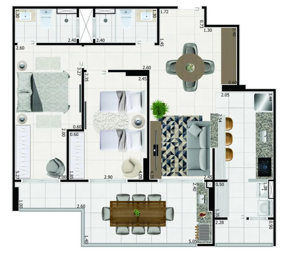 Apartamento, 3 quartos, 92 m² - Foto 5