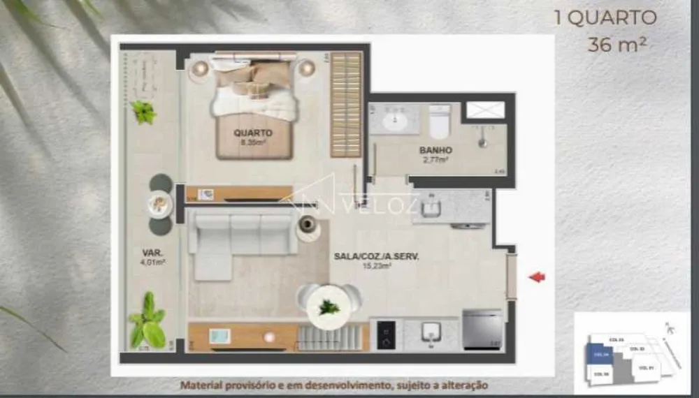 Apartamento, 2 quartos, 1 m² - Foto 15