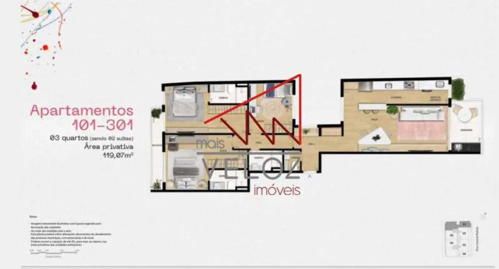 Apartamento, 3 quartos, 119 m² - Foto 5