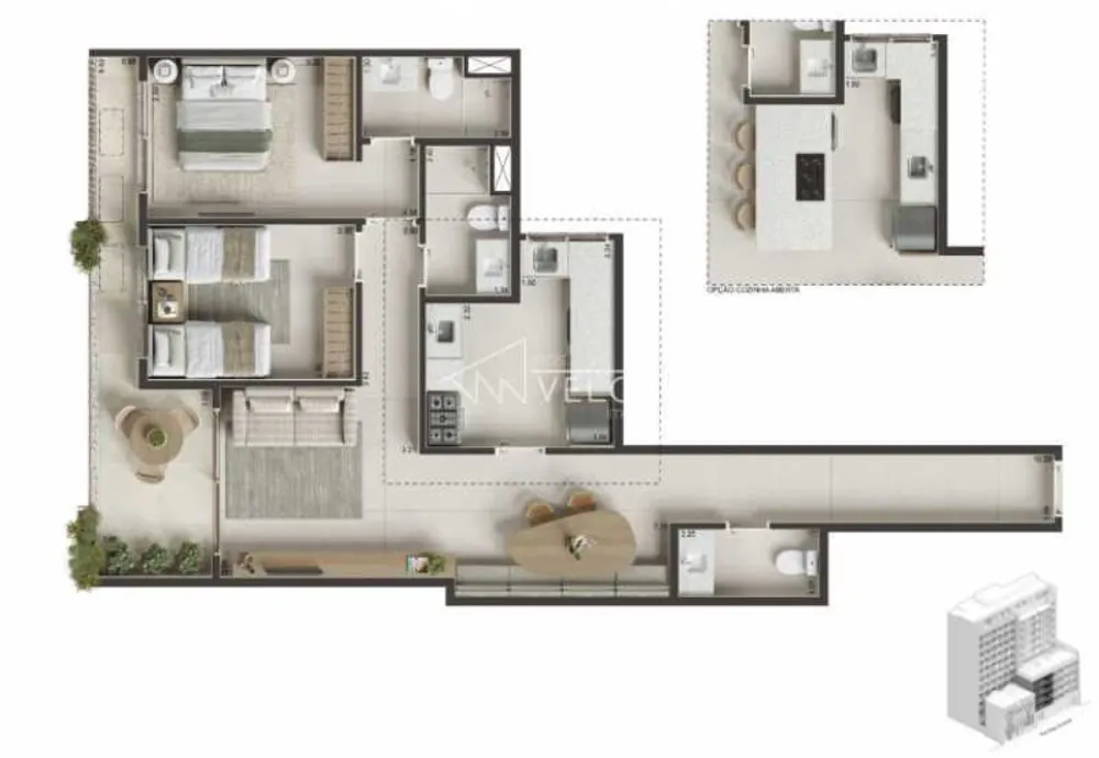 Apartamento, 2 quartos, 82 m² - Foto 16