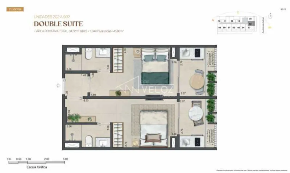 Apartamento, 2 quartos, 46 m² - Foto 15
