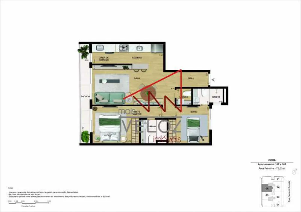 Apartamento, 2 quartos, 72 m² - Foto 12