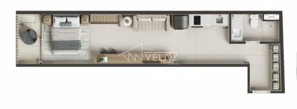 Apartamento, 1 quarto, 40 m² - Foto 6