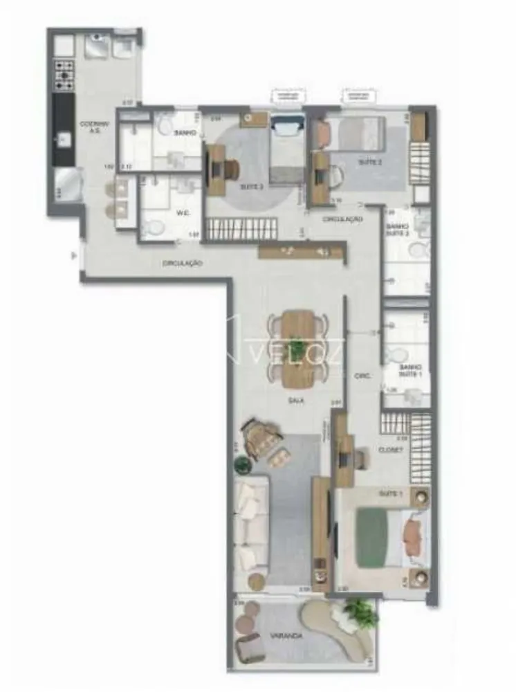 Apartamento, 3 quartos, 104 m² - Foto 6