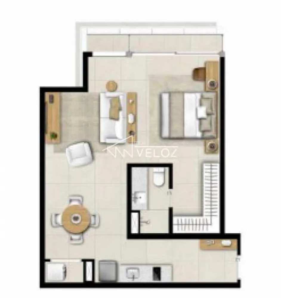 Apartamento, 1 quarto, 55 m² - Foto 7