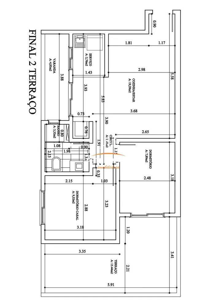 Apartamento, 2 quartos, 56 m² - Foto 1