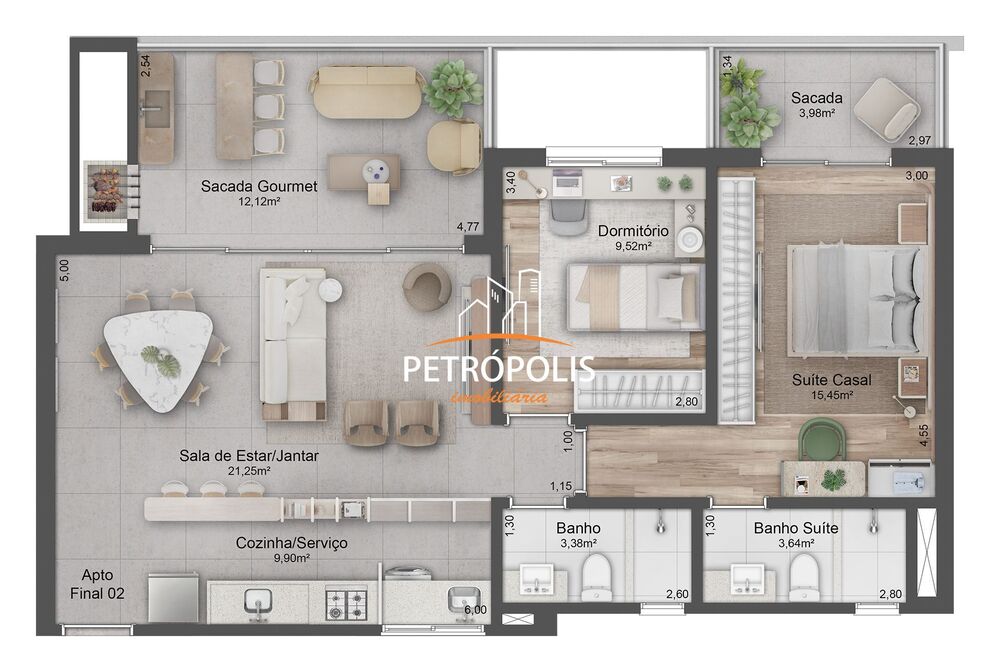 Apartamento, 2 quartos, 86 m² - Foto 4