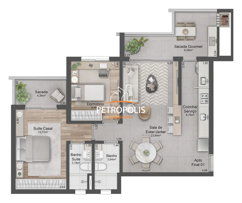 Apartamento, 2 quartos, 93 m² - Foto 10