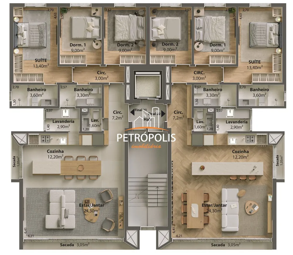 Apartamento, 3 quartos, 110 m² - Foto 8