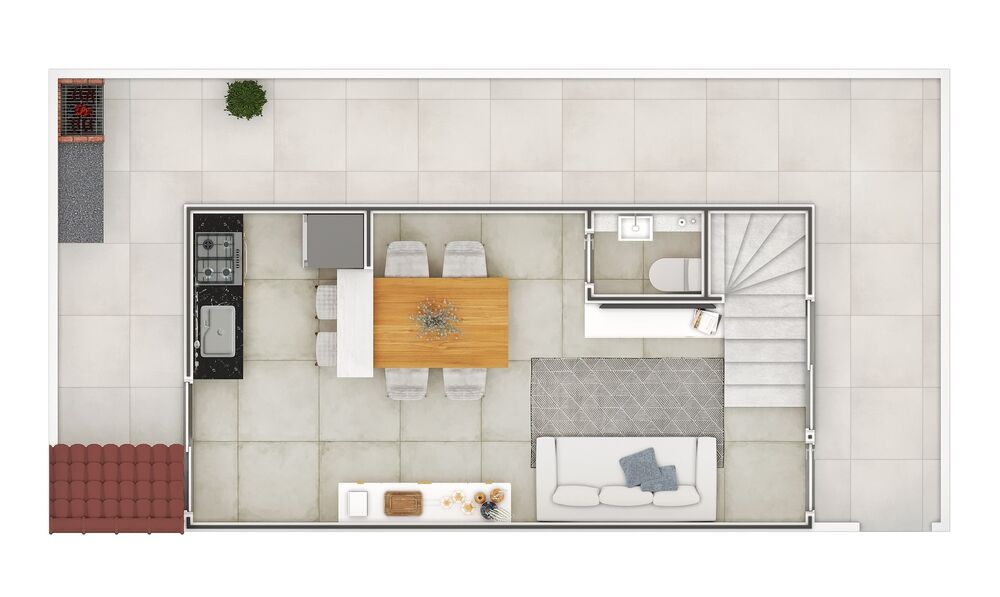 Casa, 2 quartos - Foto 2