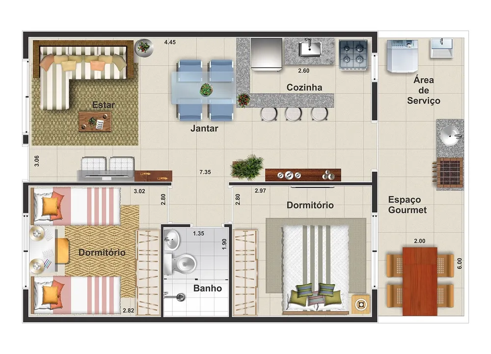 Casa, 2 quartos, 48 m² - Foto 5