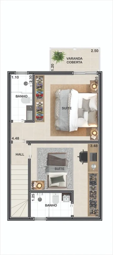 Casa de Condomínio, 2 quartos - Foto 4