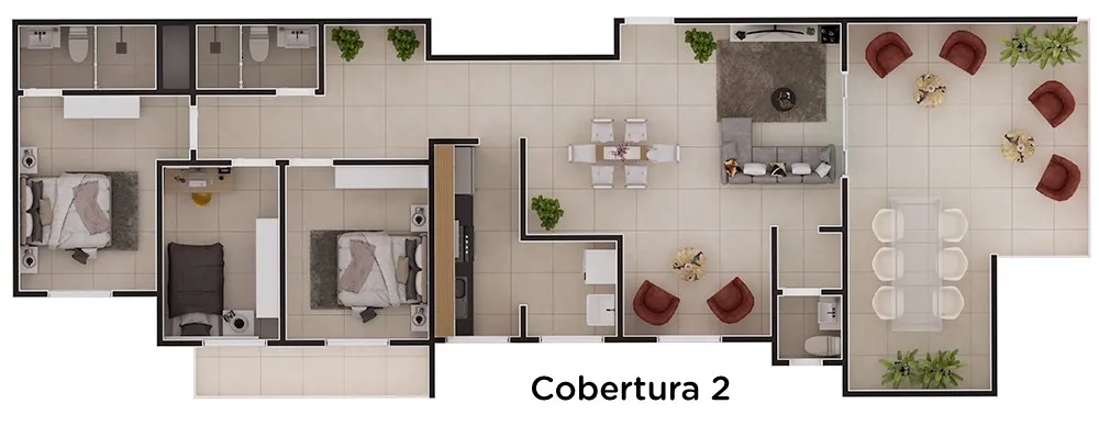 Apartamento, 2 quartos, 67 m² - Foto 9