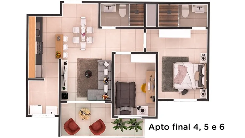 Apartamento, 2 quartos, 67 m² - Foto 7