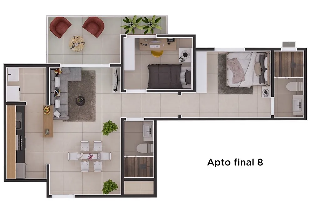 Apartamento, 2 quartos, 67 m² - Foto 6