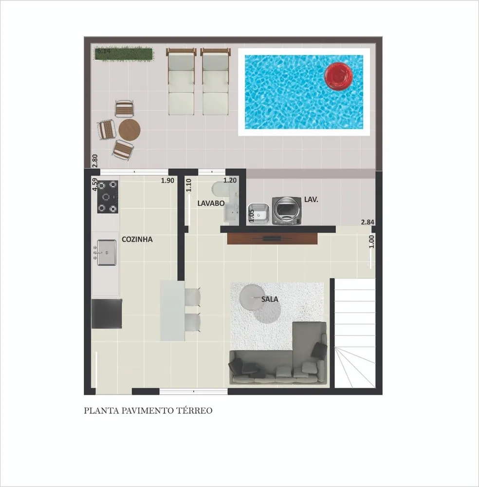 Casa de Condomínio, 2 quartos - Foto 4