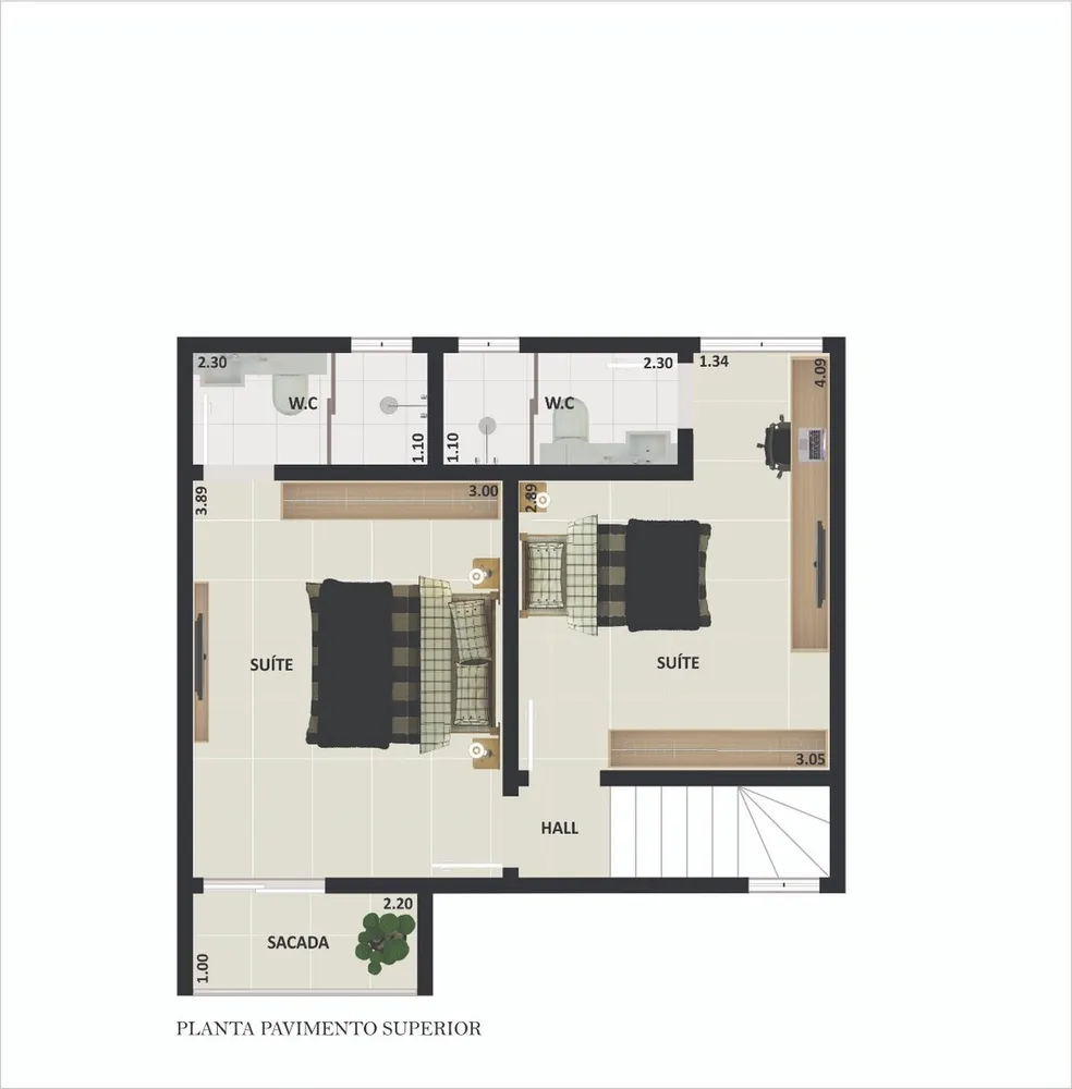 Casa de Condomínio, 2 quartos - Foto 5