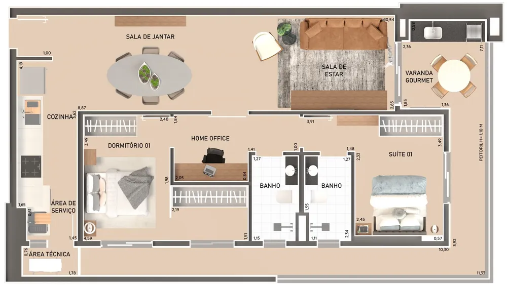 Apartamento, 2 quartos, 76 m² - Foto 6