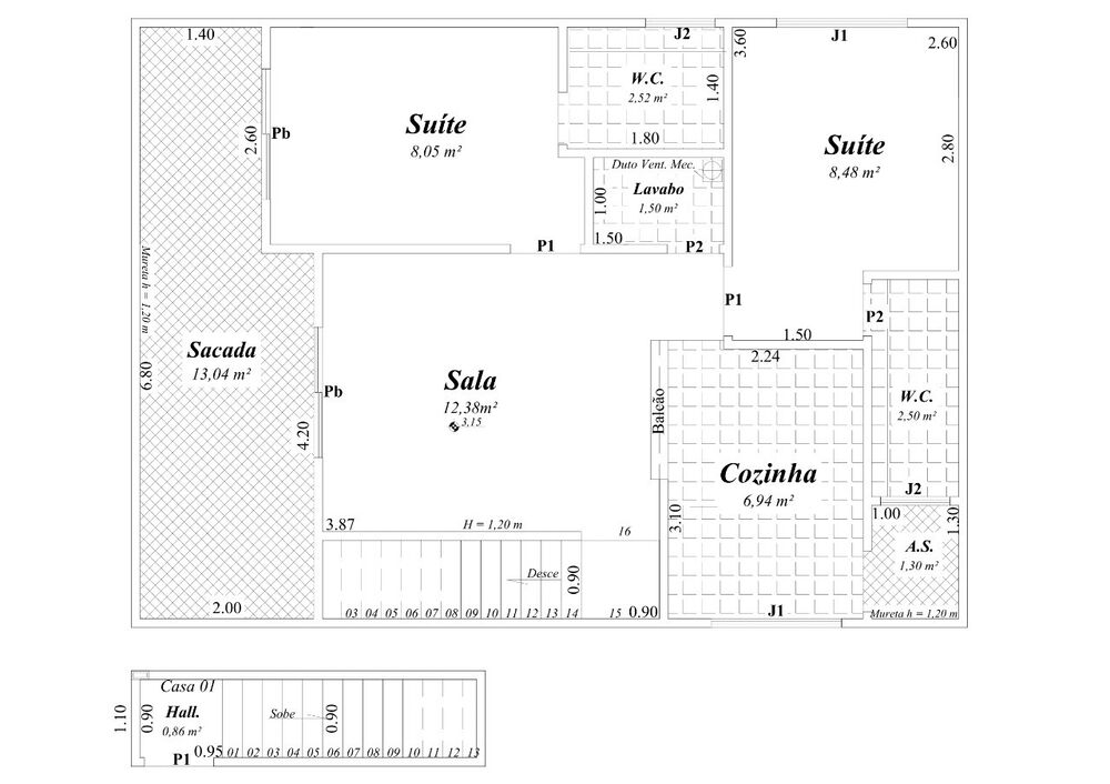 Casa, 2 quartos, 42 m² - Foto 4