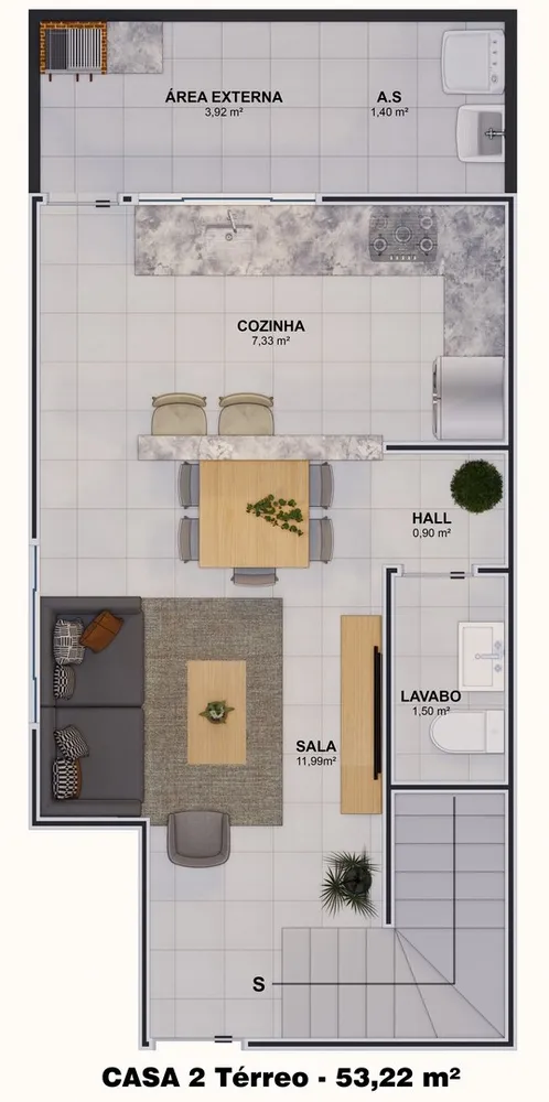 Casa de Condomínio, 2 quartos - Foto 5