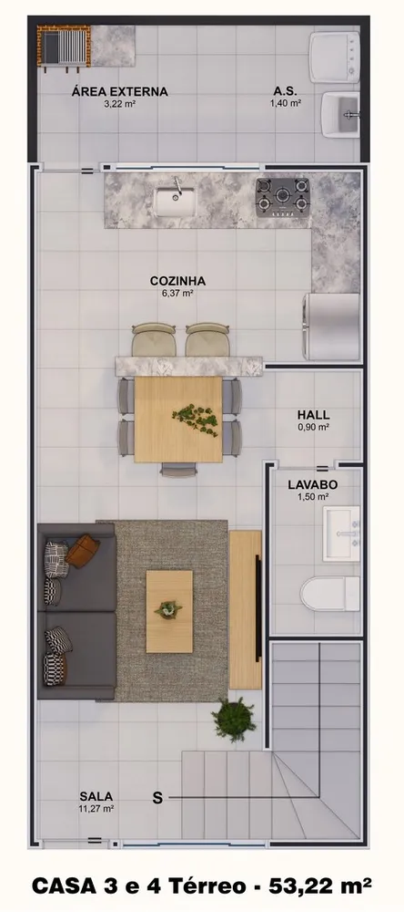 Casa de Condomínio, 2 quartos - Foto 4