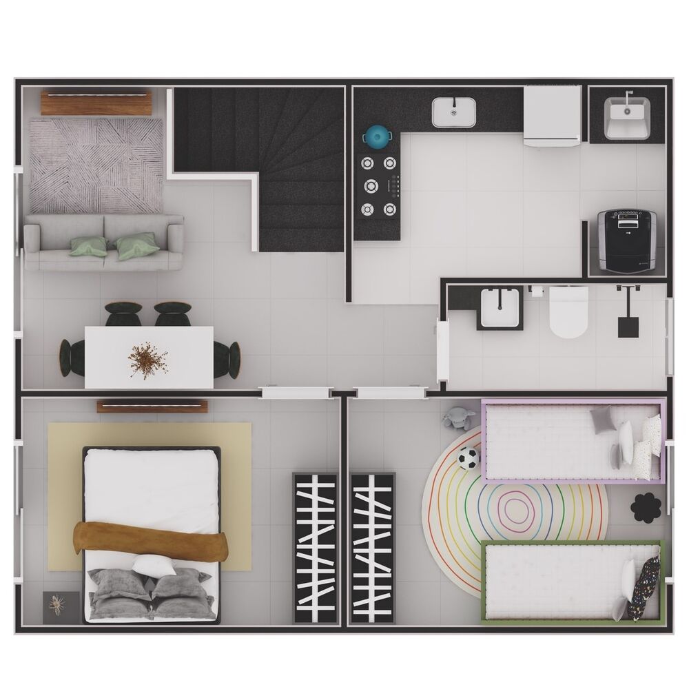 Casa, 2 quartos, 43 m² - Foto 3