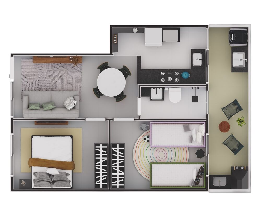 Casa, 2 quartos, 43 m² - Foto 7