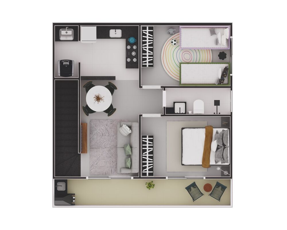 Casa, 2 quartos, 43 m² - Foto 8