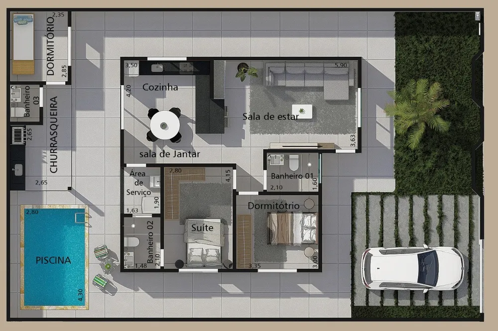 Casa, 3 quartos, 99 m² - Foto 15